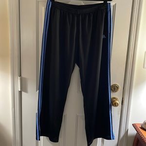 Adidas Track Pants (Black & Periwinkle)